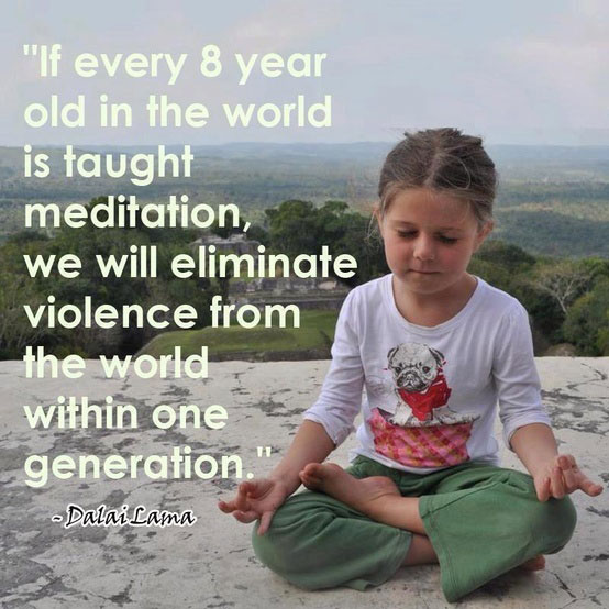 Child Sitting in Meditation